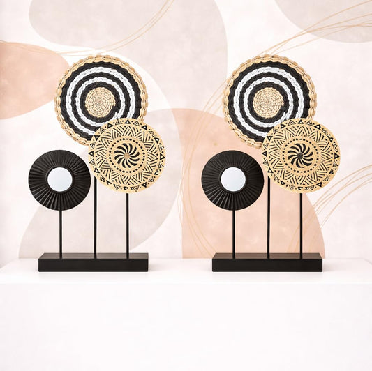 S & A Set of 2 Abstract Tabletop Decor - 44 cm